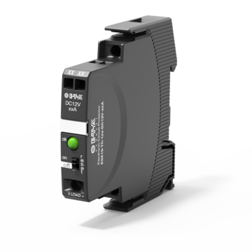 Typ ESX10-TC-12 V von E-T-A: Erweitert die Produktgruppe »Elektronischer Überstromschutz« für DC 12 V-Anwendungen